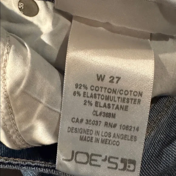 Joe’s Jeans The Iconic mid rise skinny ankle jeans with tulip fringe hem - Picture 9 of 13